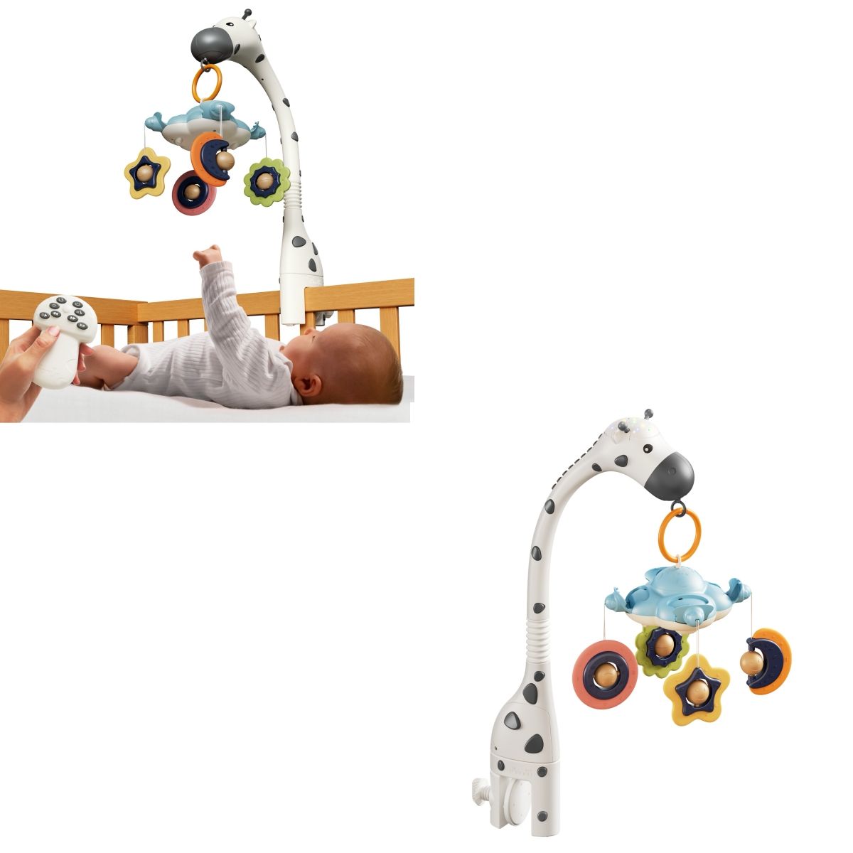 LUBABYCAS - Móvil Y Proyector Luz Espanta Cuco Control TM177 LuBabycas