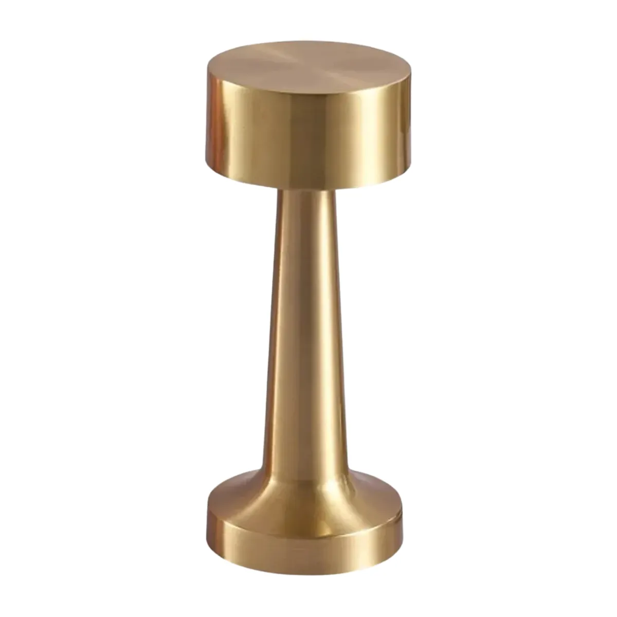 GENERICO - Lampara de Mesa Touch Led Recargable USB Dorada