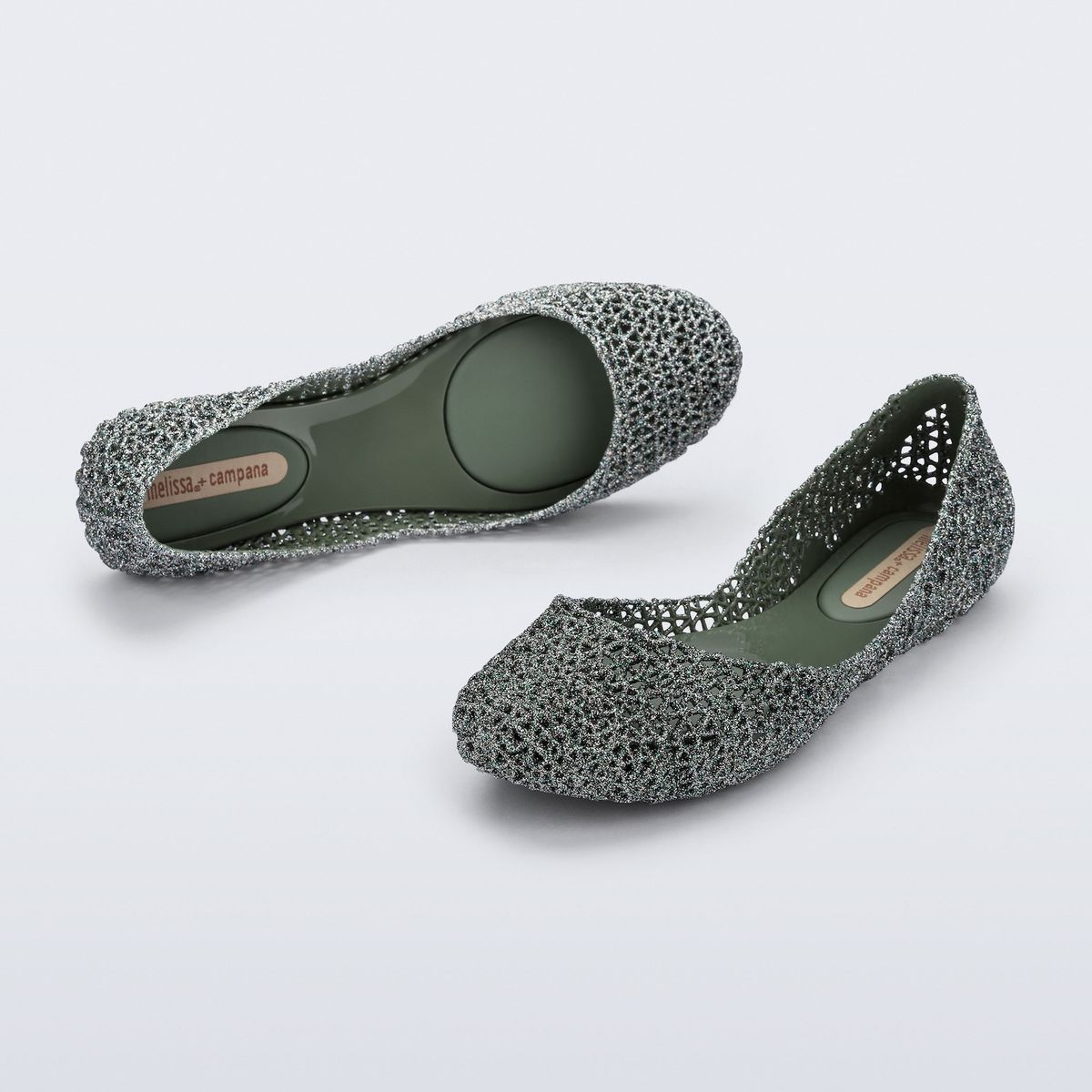 MELISSA - Ballerina Melissa Campana Papel VII Verde Glitter