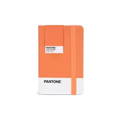 GENERICO - Libreta Pequeña 14x9cm Con Elastico. Pantone - Naranja