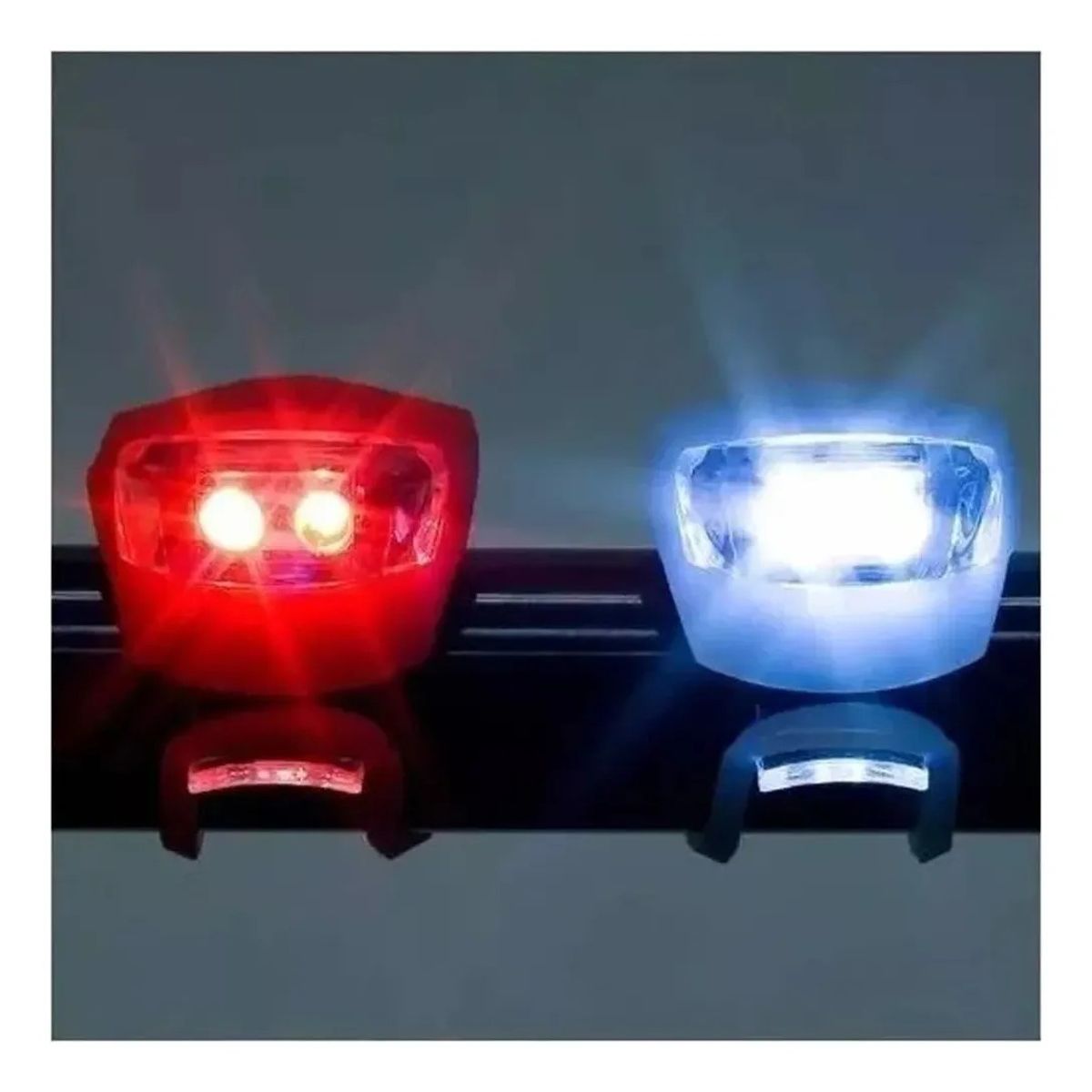 GENERICO - Luces Led Impermeables roja blanca Para Bici scooter bolso