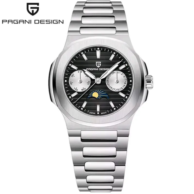 PAGANI - Reloj Pagani Dama de Cuarzo Multifuncional Cristal de Zafiro FLunar