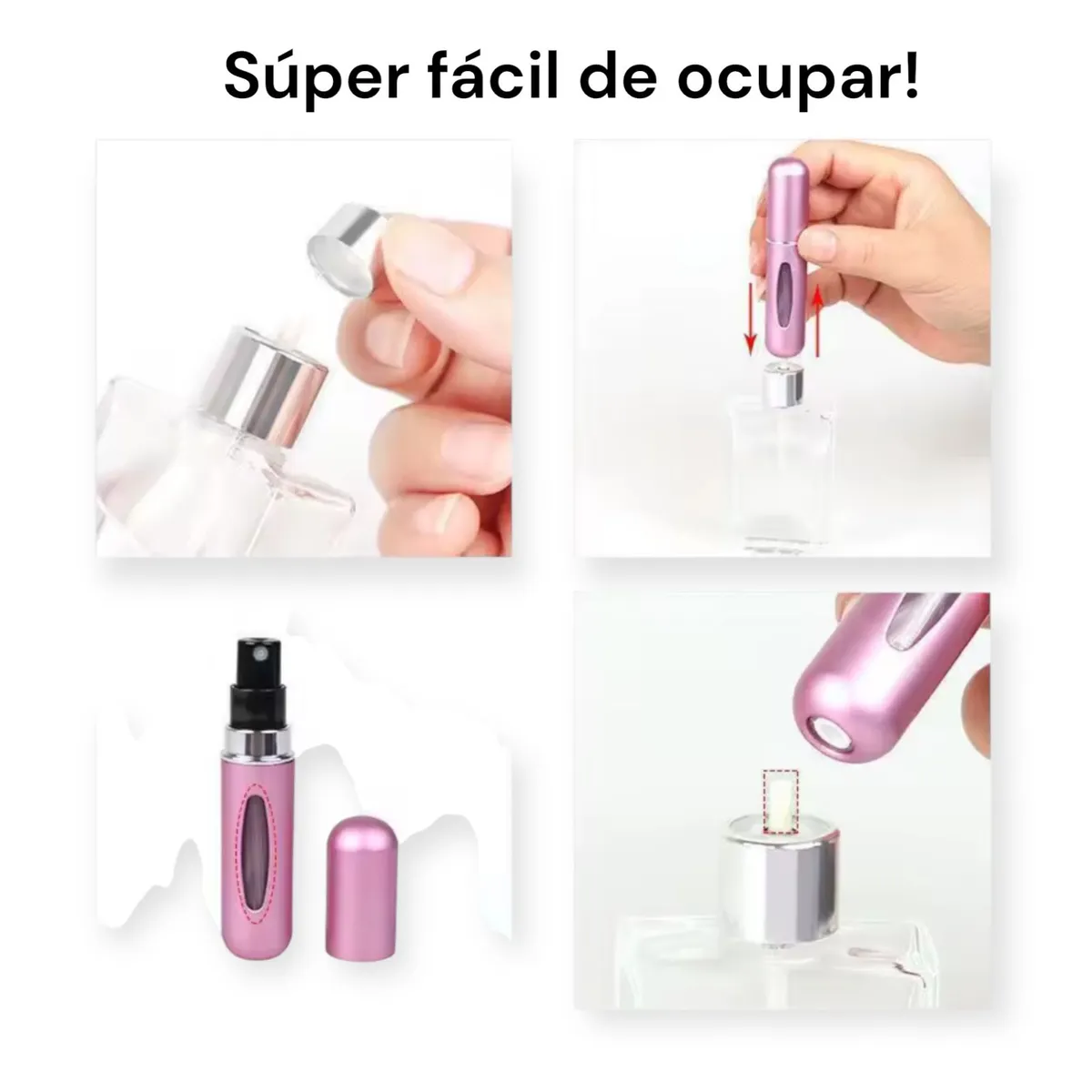 GENERICO - Pack x2 Botella Recargable Perfume Atomizador Portátil 5ml