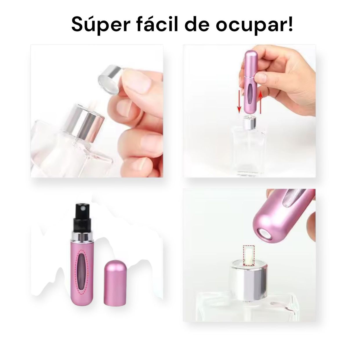 GENERICO - Pack x2 Botella Recargable Perfume Atomizador Portátil 5ml