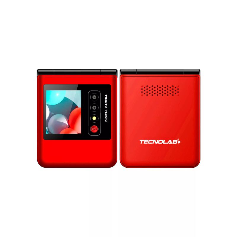 TECNOLAB - TELEFONO MOVIL PARA DULTO MAYOR TECNOLAB TL709R ROJO