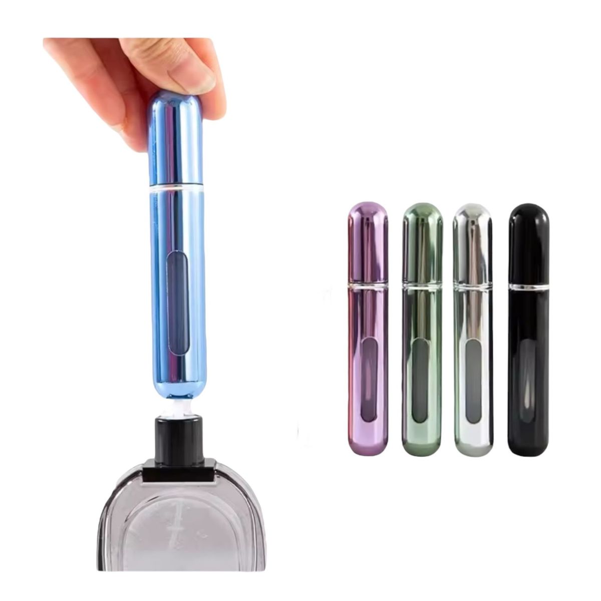 GENERICO - Pack x4 Botella Recargable Perfume Atomizador Portátil 5ml