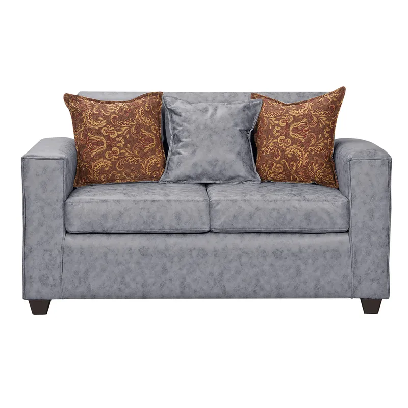 BLACK FACTORY - Sofa 2 Cuerpos Ezeiza Gris