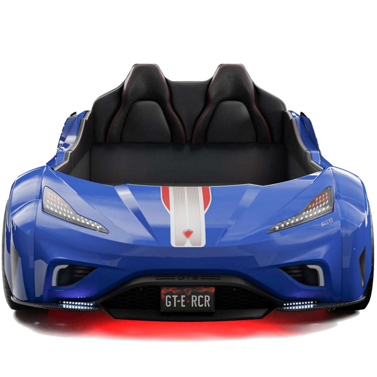 ECOMUSO - CAMA AUTO GTE 1PLAZA DE LUJO CON LUCES AZUL