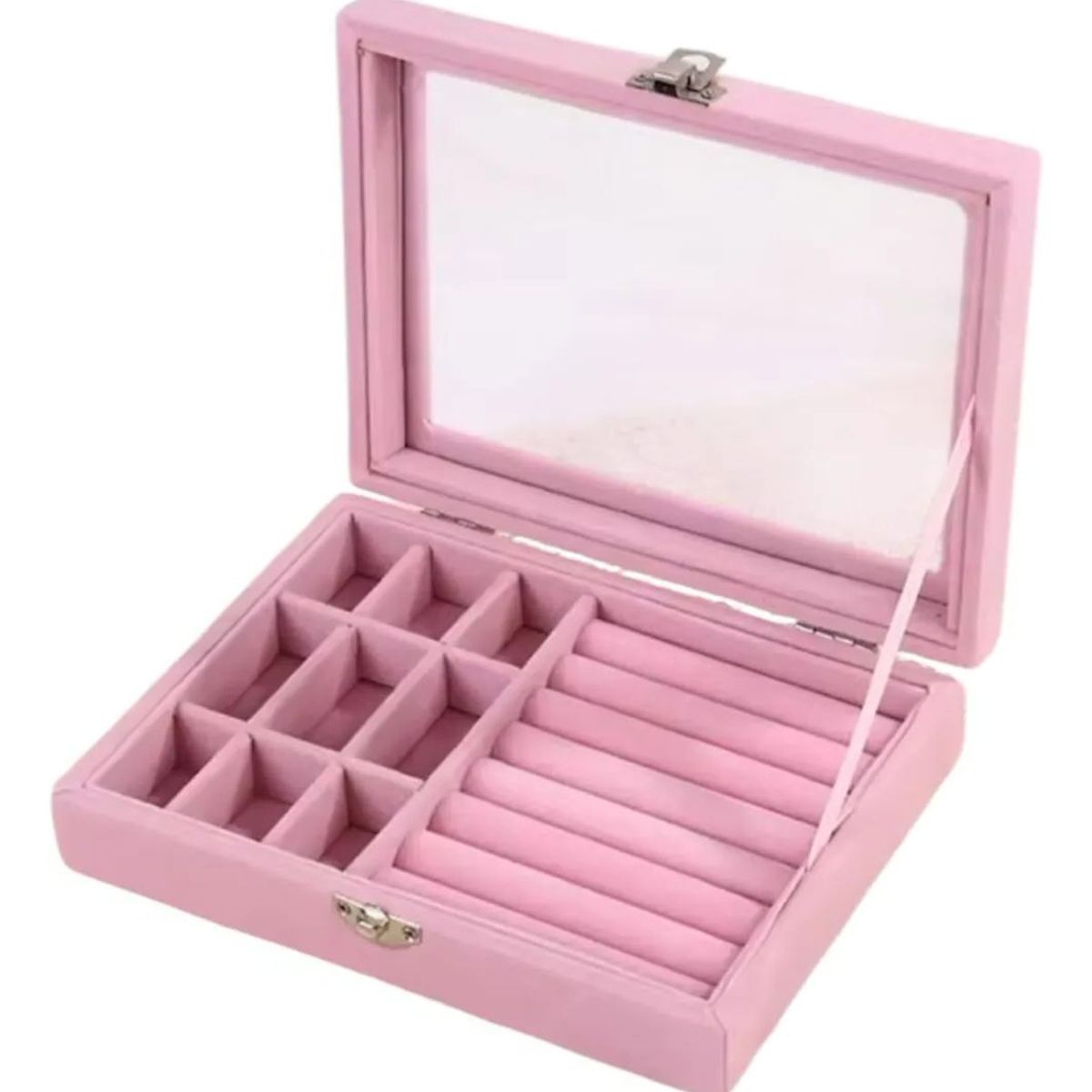 GENERICO - Caja joyero organizador de plush 20 x 15cm