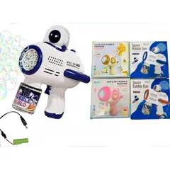 GENERICO - Máquina De Pistola De Burbuja Diseño Astronauta Blanco-Azul
