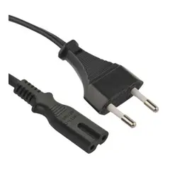 GENERICO - CABLE DE PODER TIPO 8, 1,8 METROS.