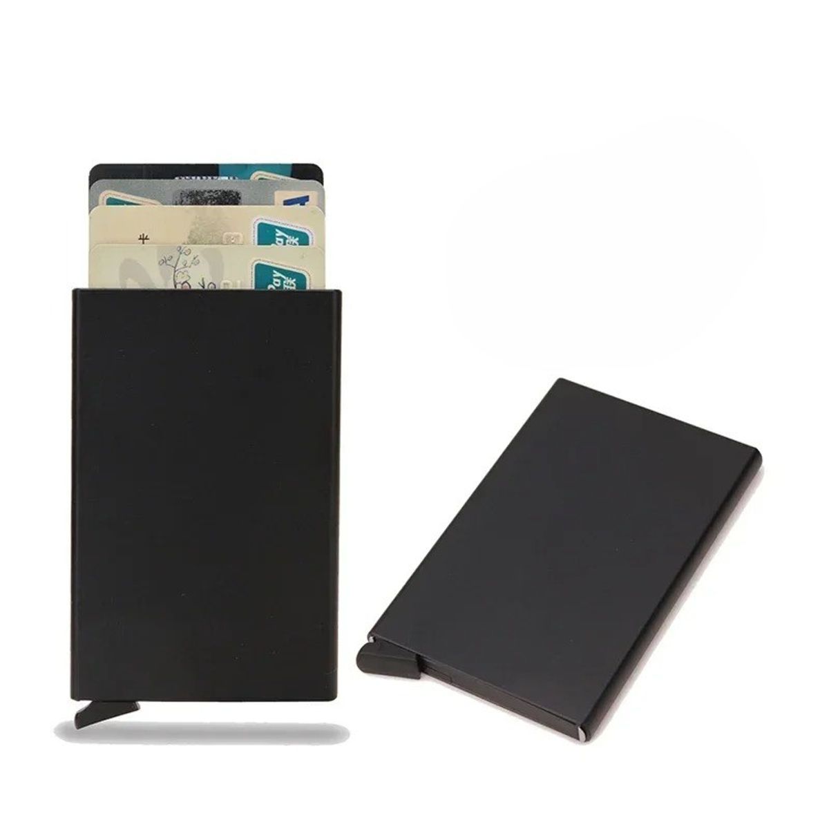 GENERICO - Tarjetero Billetera Porta Tarjetas Metálico
