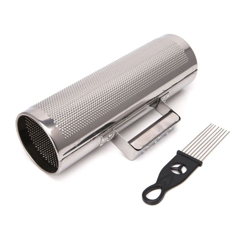 Guiro Metalico 12x4 Pulgadas Plateado Con Cepillo - PS