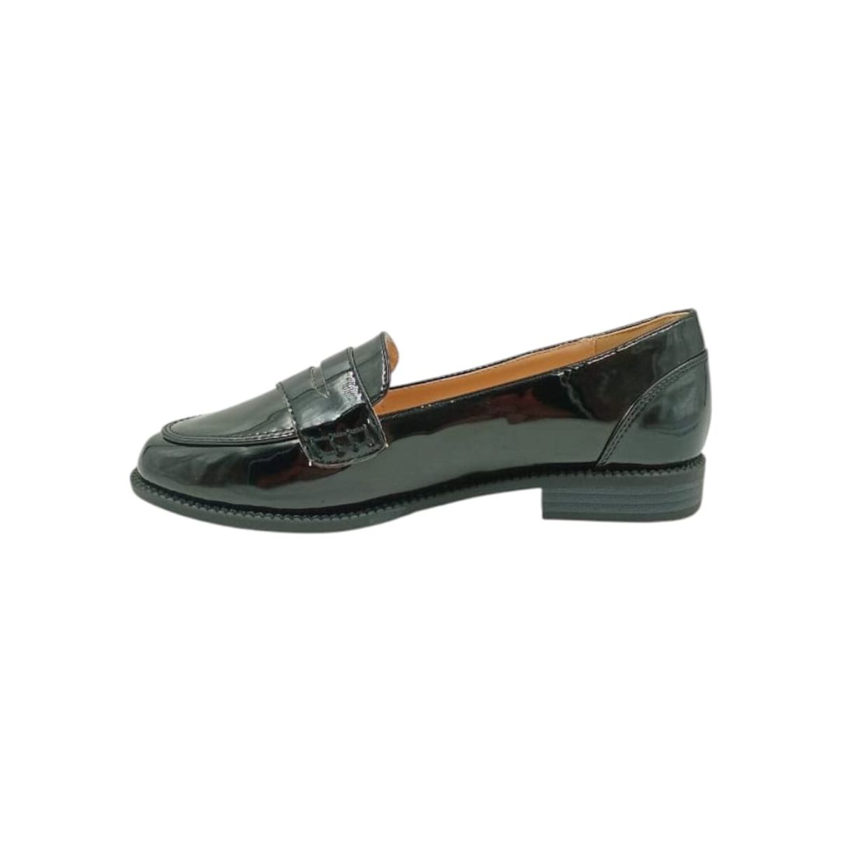 HERIEL - Mocasín Negro Charol Mujer