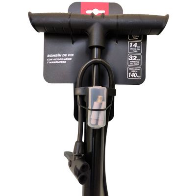 Imagen 2 del producto Bombín de pie Inflador con acumulador y manómetro