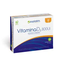 SUPLALIM - Vitamina D3 800 UI x 60 Comprimidos