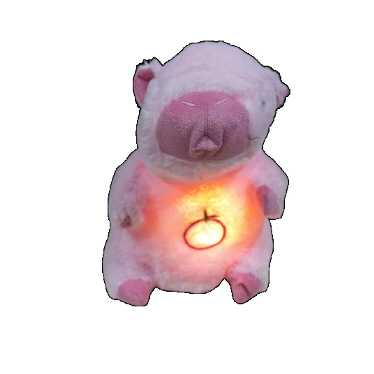GENERICO - Peluche capybara respira con luz y musica 25cm