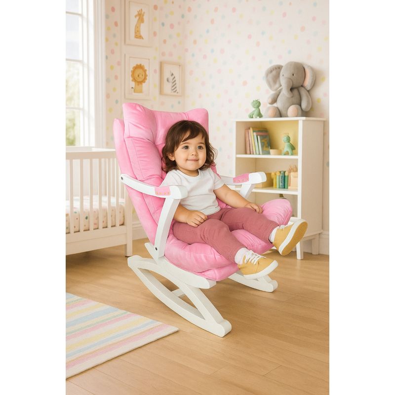 MUEBLES NEW - SILLA MECEDORA COQUETTE DE NIÑA