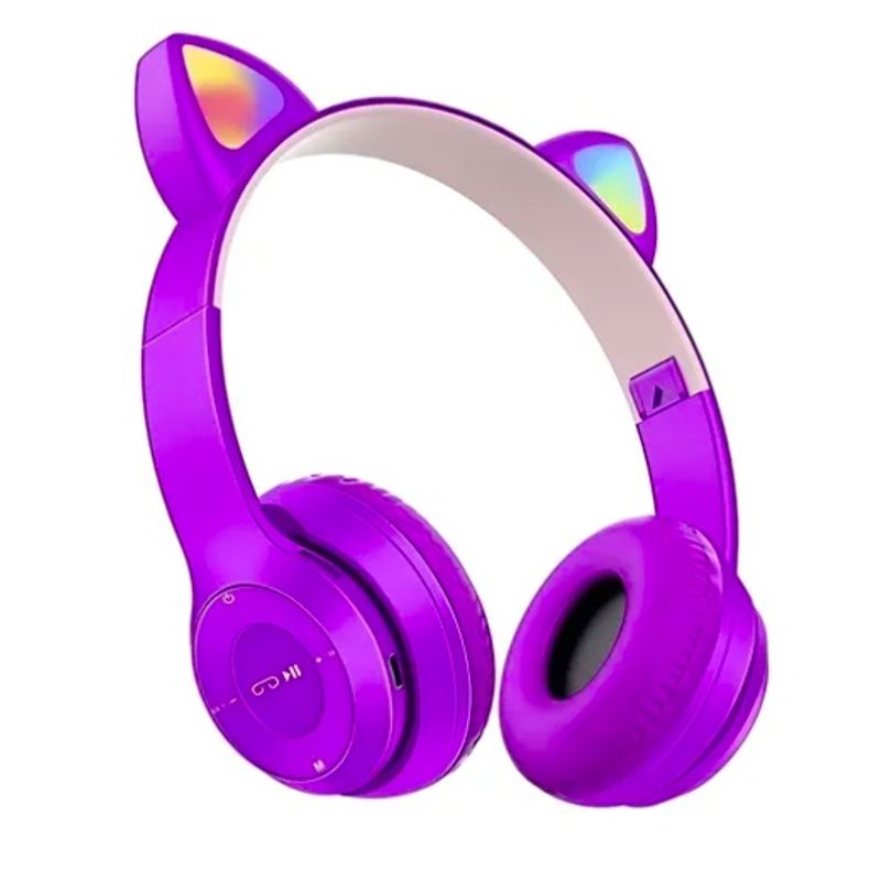ATLAS - Audífonos Inalámbricos Bluetooth Led Gamer Morado