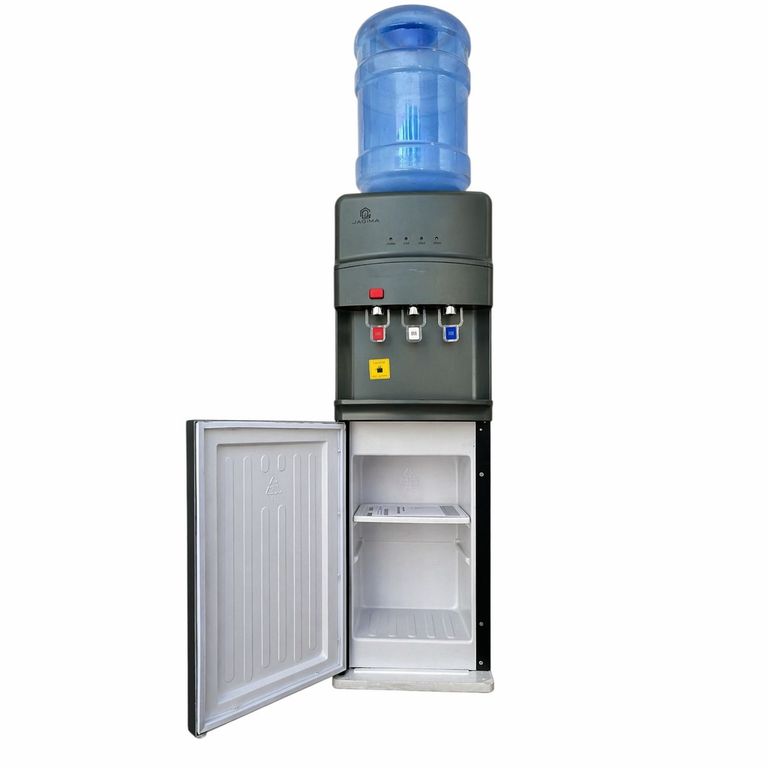 JAGIMA Dispensador de Agua Pedestal Fría Caliente Compresor 3 llaves