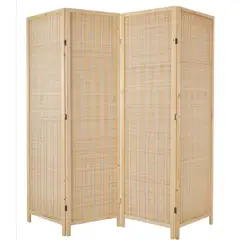 GENERICO - Biombo Separador de Ambientes De 4 Paneles