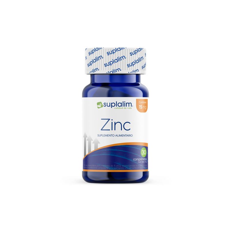 SUPLALIM - Zinc Sulfato x 30 Comprimidos – Suplemento Nutricional de Zinc Elemental