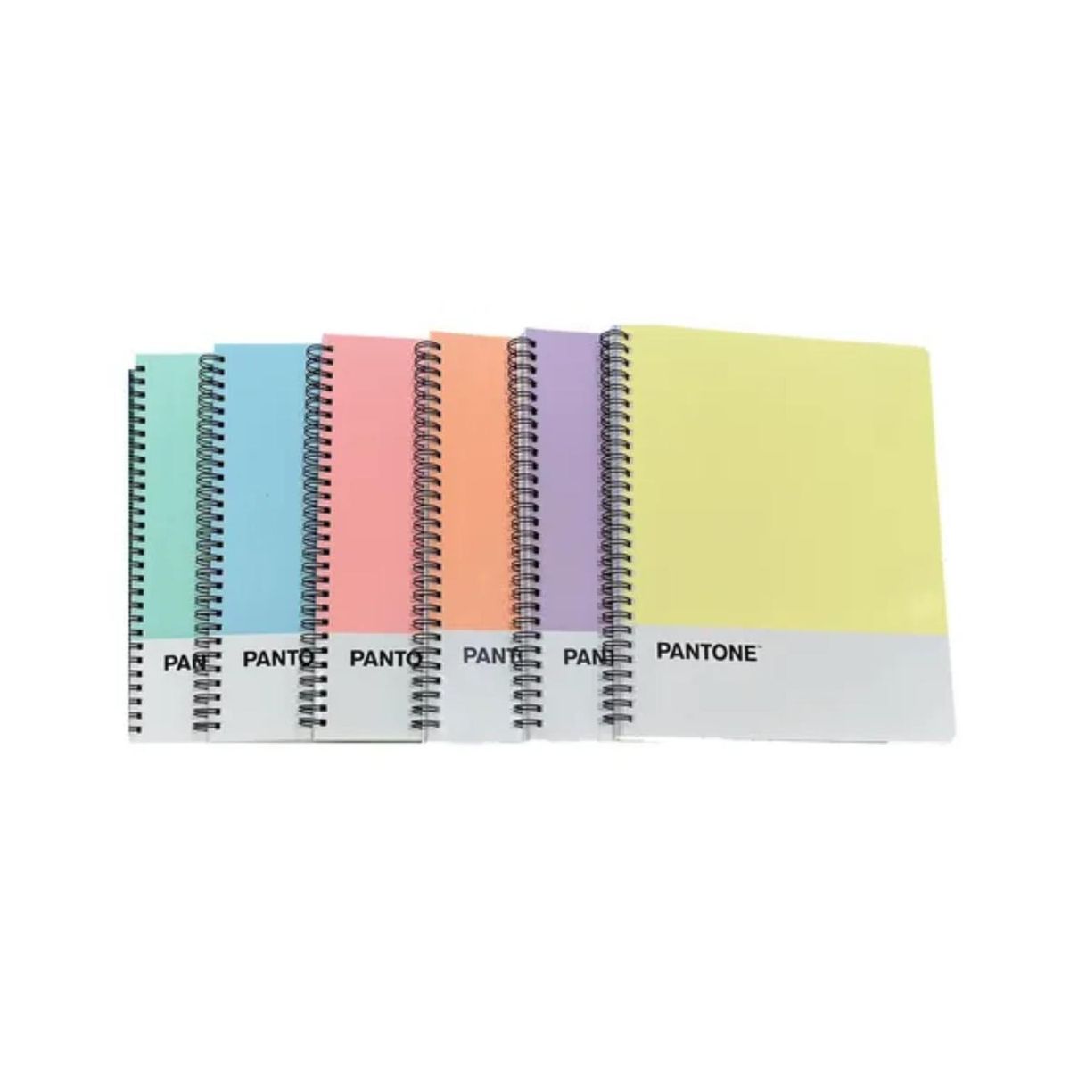 GENERICO - Pack 6 Cuadernos Universitario Colores Pastel 100 Hojas 7mm