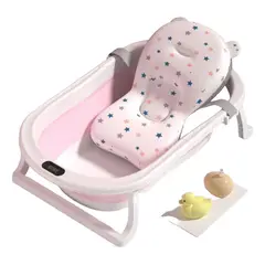 JAGIMA - Bañera Plegable Bebé + Malla + Termómetro -