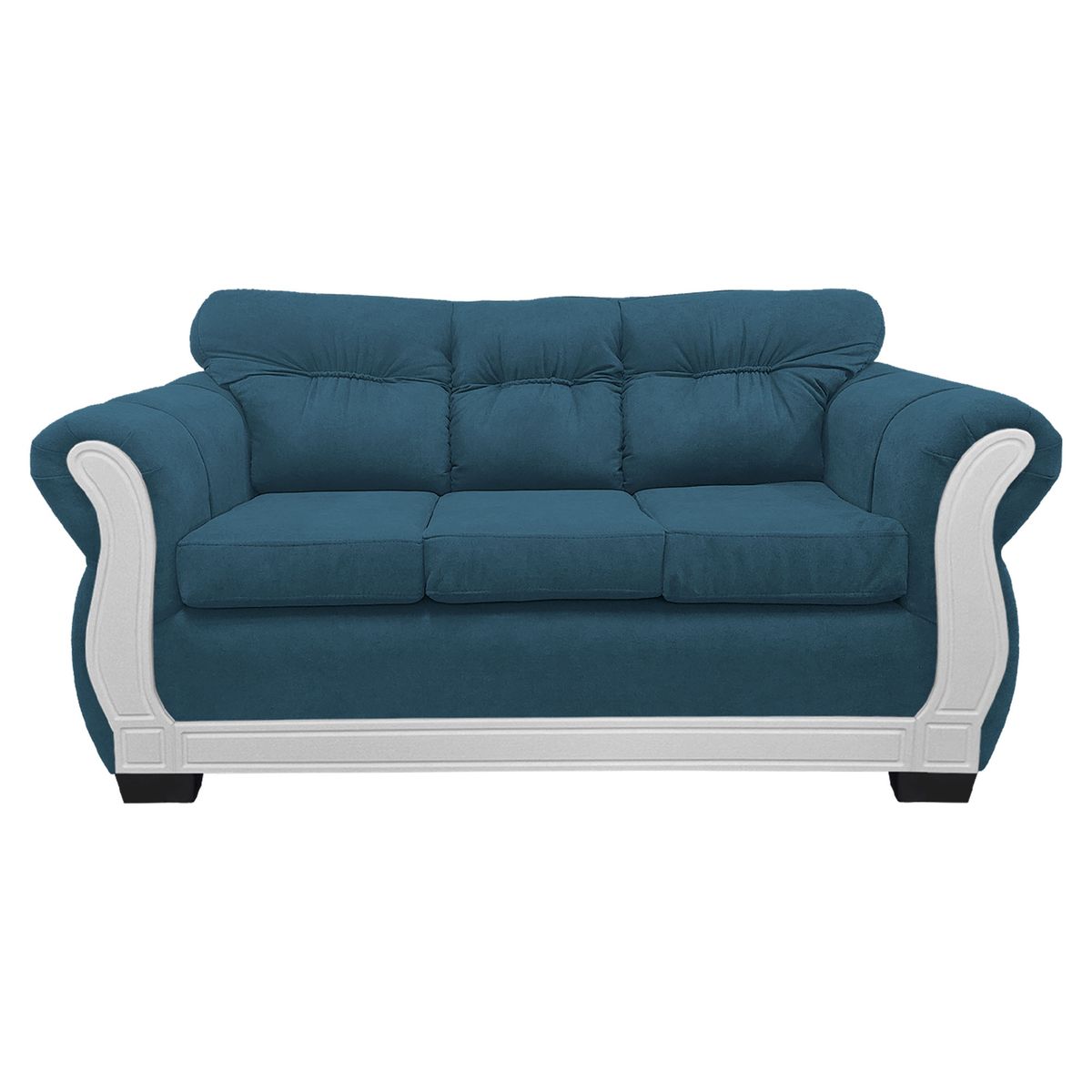 AMERICA DECORA - Sofá Con Respaldo Confortable 3 Cuerpos Taurus Chenille TB