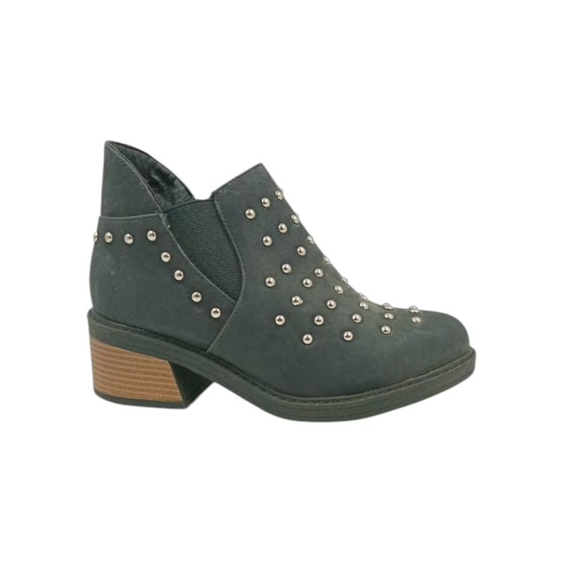 HERIEL - Zapato Negro Tachas Mujer