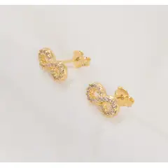 GENERICO - Arete infinito circonias oro laminado 18k