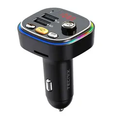 GENERICO - Receptor Bluetooth Para Auto Transmisor Fm Mp3 Carga Usb
