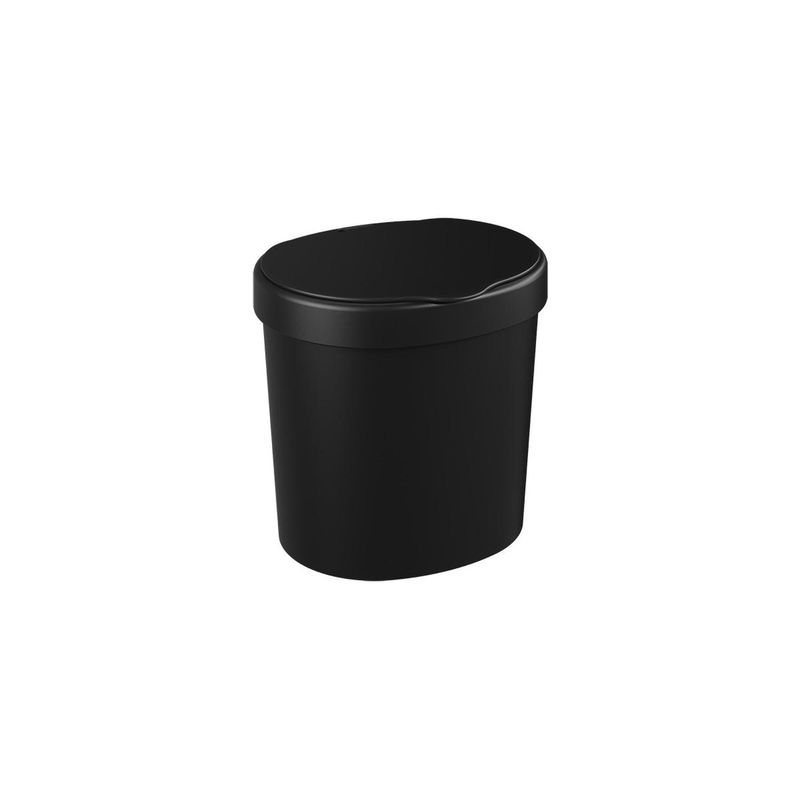 COZA - Basurero con Tapa Basic 2,5 L Negro 