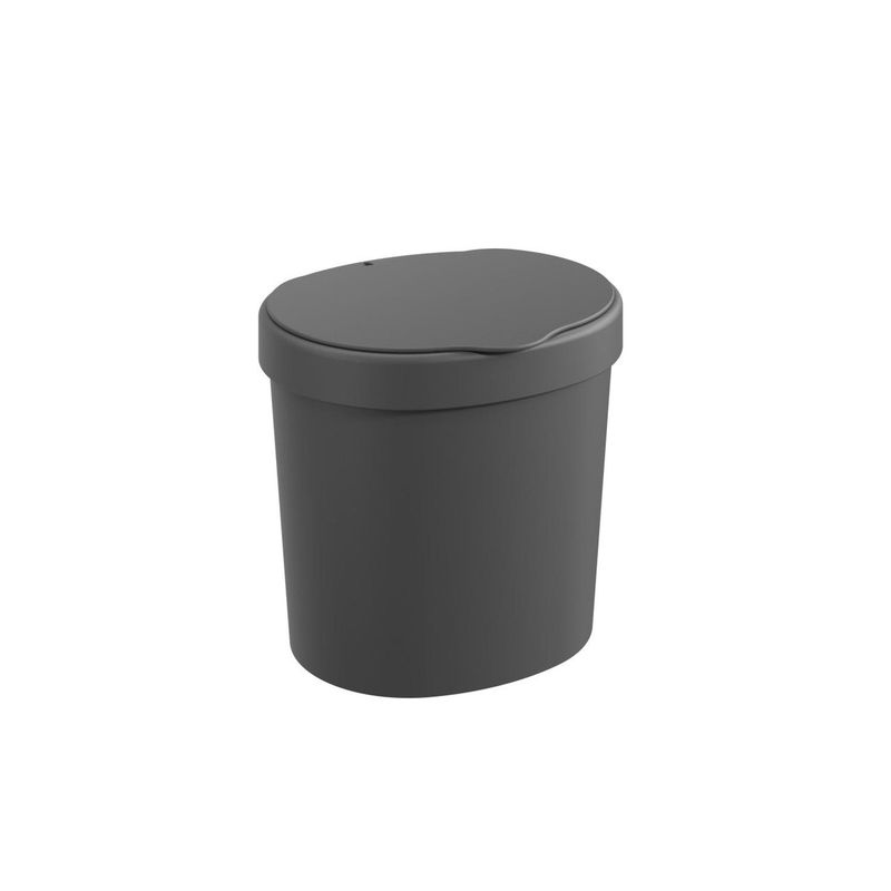 COZA - Basurero con Tapa Basic 2,5 L Gris Grafito 