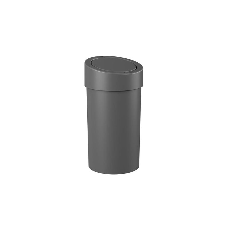 COZA - Basurero con Tapa a Presión 9 L Gris Grafito 
