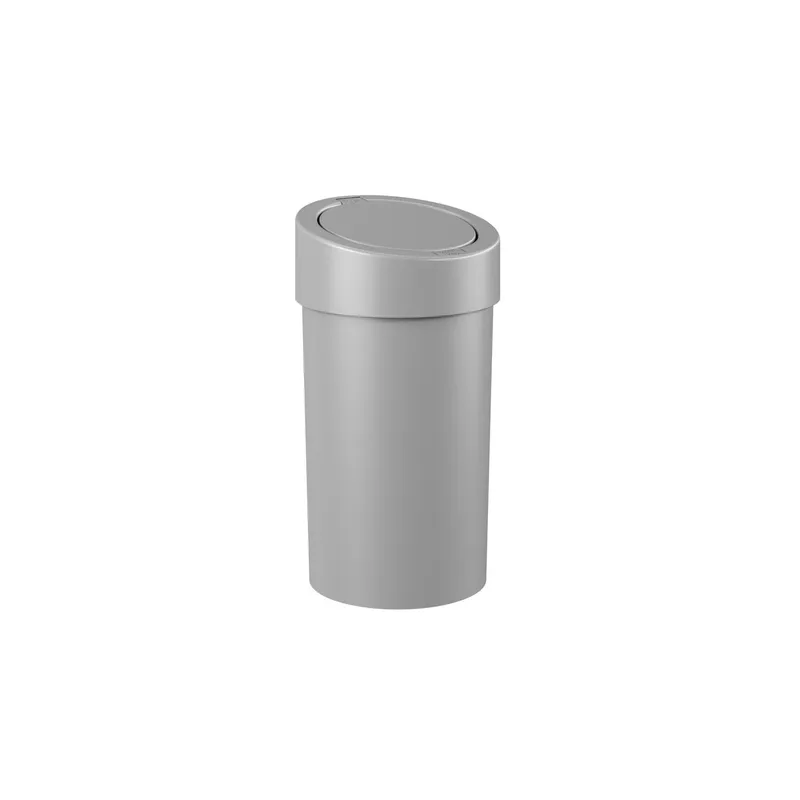 COZA - Basurero con Tapa a Presión 9 L Gris Frío 