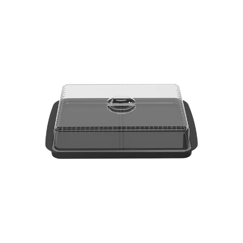 COZA - Contenedor para Jamón/Queso Doble Cozy Negro 