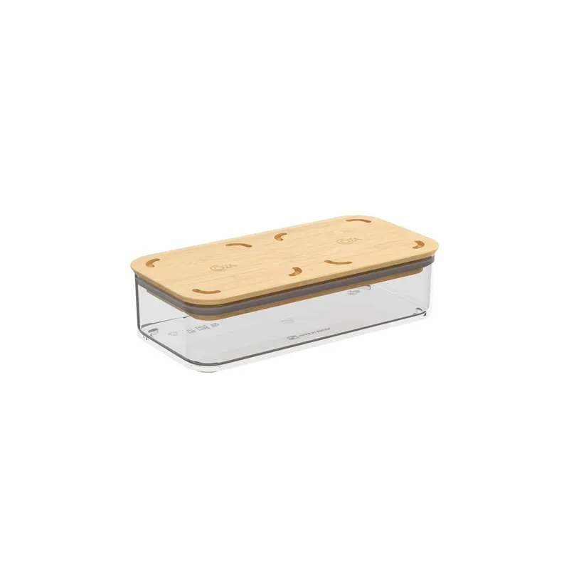 COZA - Contenedor Hermético Rectangular Modo Bambú 530ml 