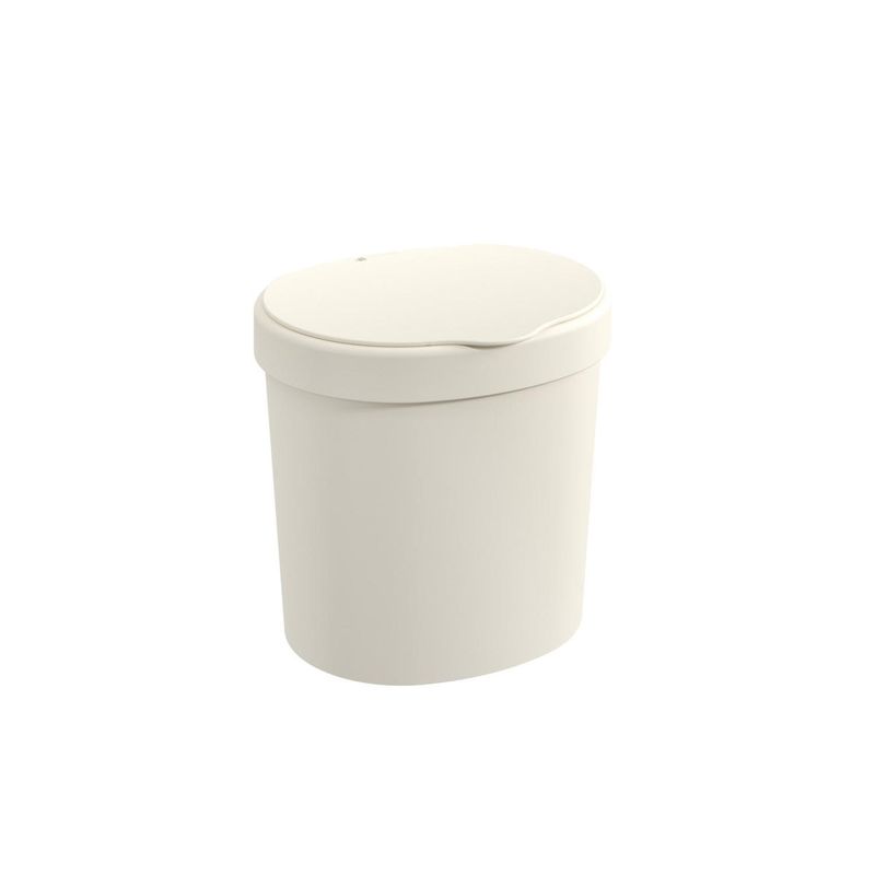 COZA - Basurero con Tapa Basic 2,5 L Gris Claro 