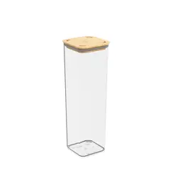 COZA - Contenedor Hermético Modo Bambú 1,8 L Cristal