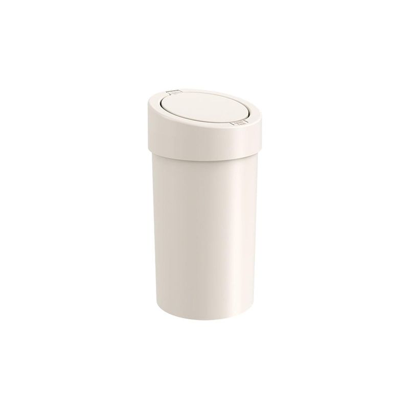 COZA - Basurero con Tapa a Presión 9 L Gris Claro 