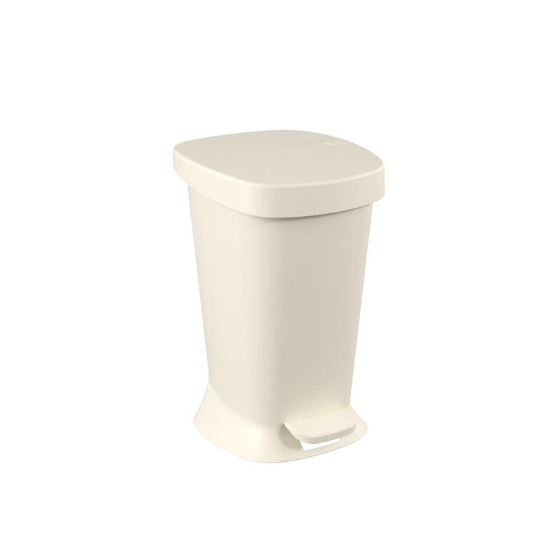 COZA - Basurero con Pedal New Square 5 L Gris Claro 