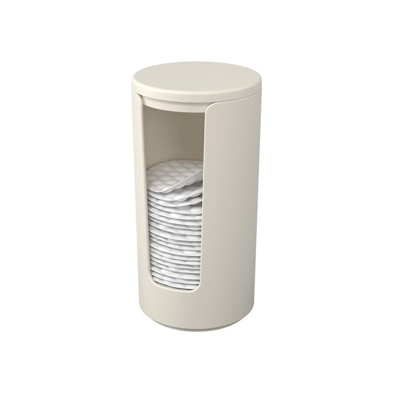 COZA - Porta Algodón Circular Serene Gris Claro 