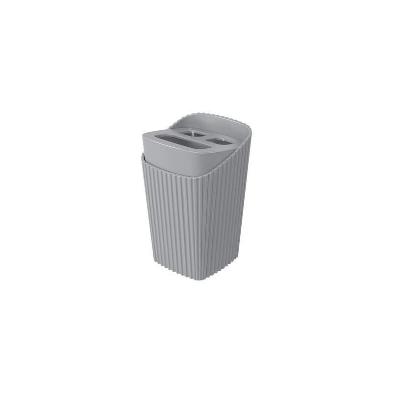 COZA - Soporte para Cepillo de Dientes New Square Gris Frío 
