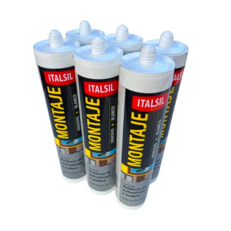 GENERICO - Pack de 6 Adhesivos de Montaje 300g Italsil