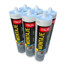 GENERICO - Pack de 6 Adhesivos de Montaje 300g Italsil