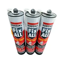 SOUDAL - Pack x3 Adhesivo De Montaje High Tack Fix All