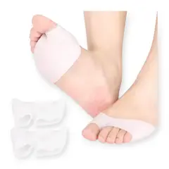 GENERICO - Par de Plantillas de Gel Metatarso con Dedo Fascitis Juanete