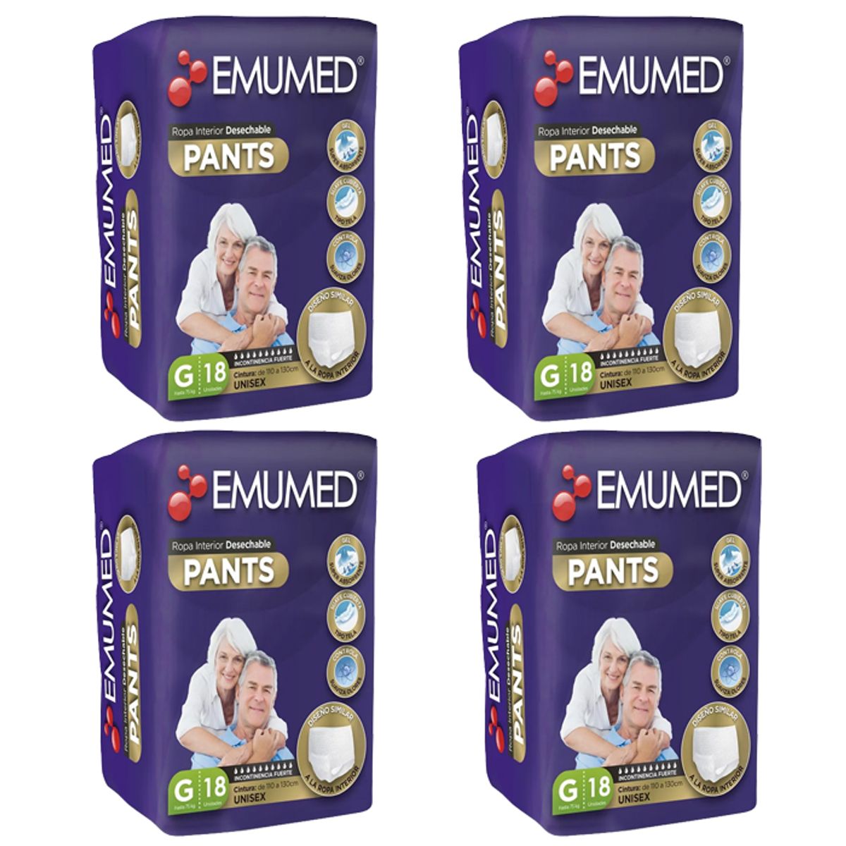 EMUMED - Pañal Pants Emumed G 18 (X4)