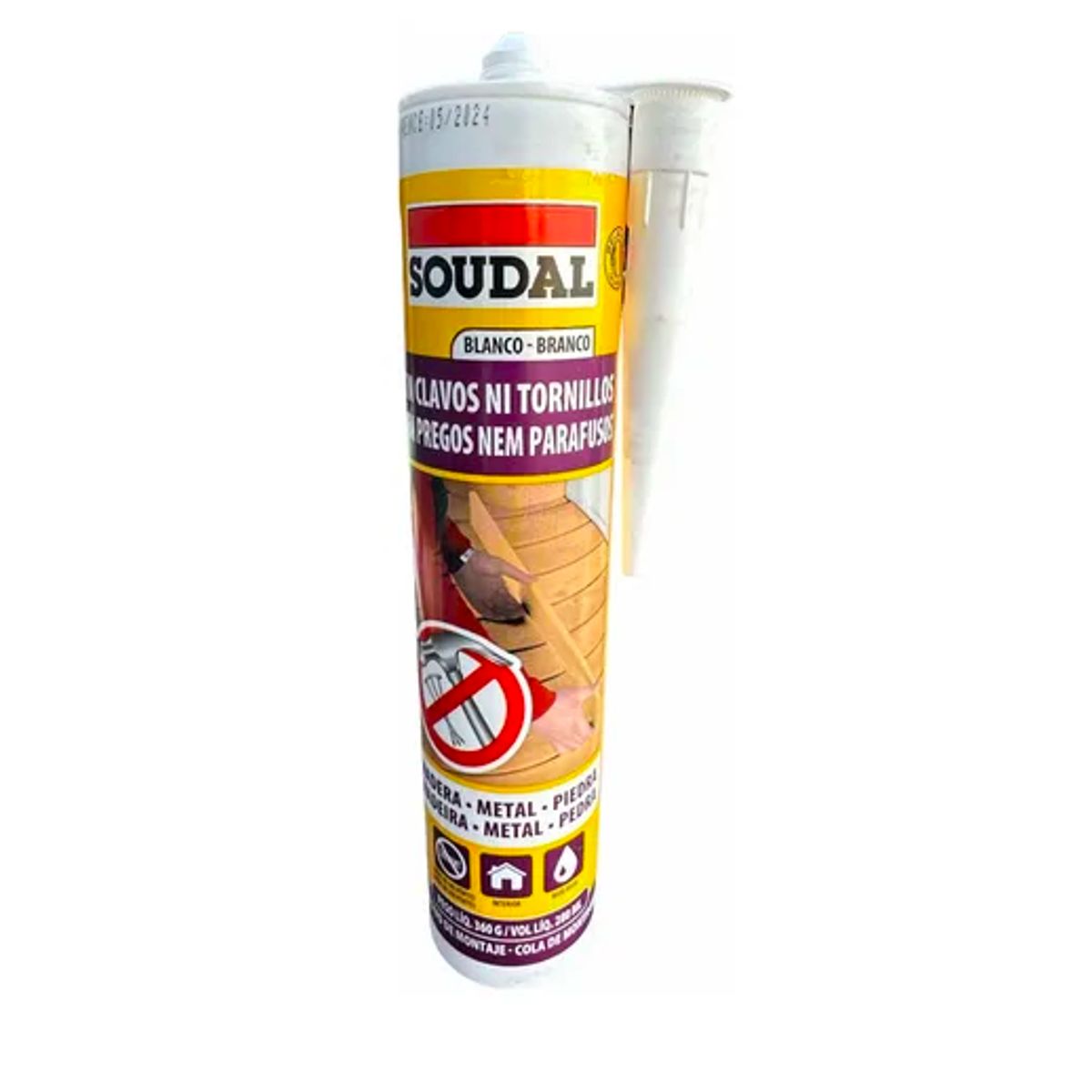 SOUDAL - Adhesivo de Montaje Soudal 360cc Sin Clavos